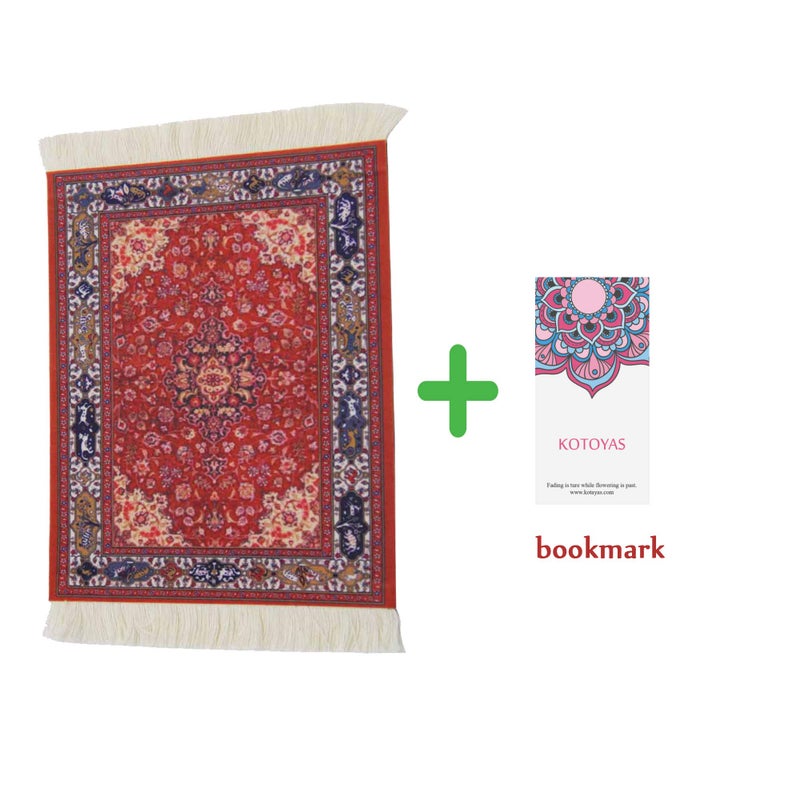 kotoyas Rug Mouse Pad, 2 Pack Woven Rug Bohemian Style Carpet Mouse Pad for Table DÃ©cor - Image 3